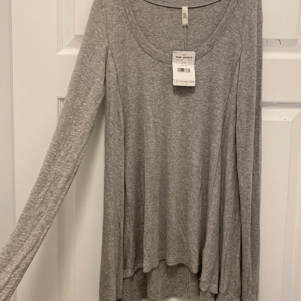 Free People grey long sleeves shirt - size XS